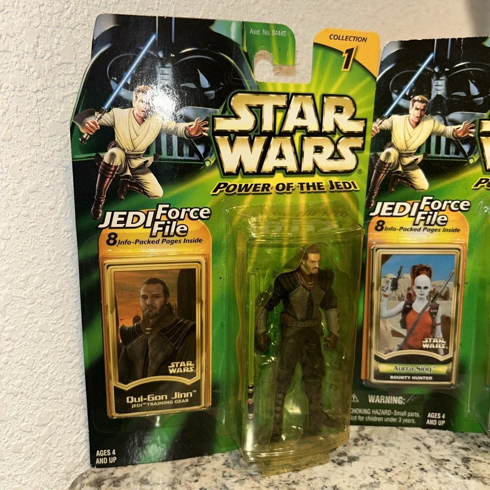 Star Wars‎ POTJ Qui Gon Jinn Jedi Training Gear, Aurra Sing Sandtrooper Figures